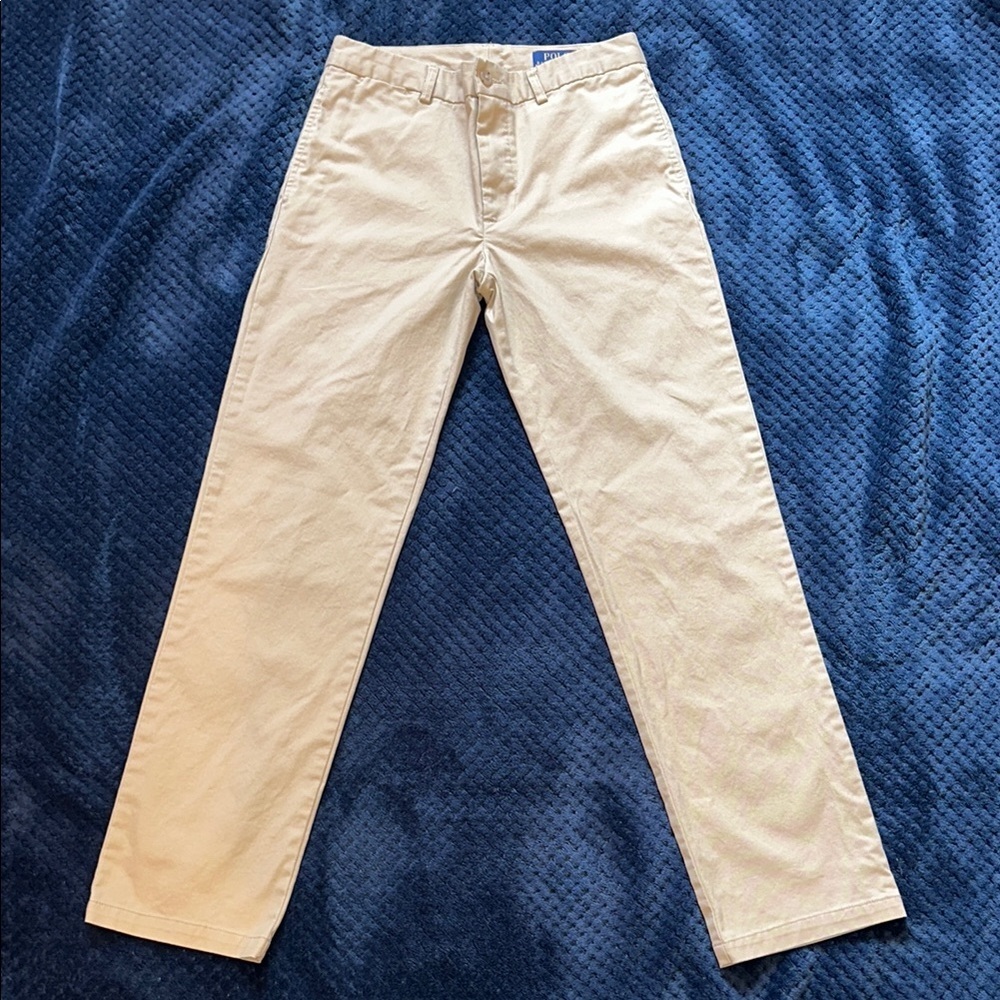 Vintage Kids Polo by Ralph Lauren Tan Chino Pants Size 16 Boys